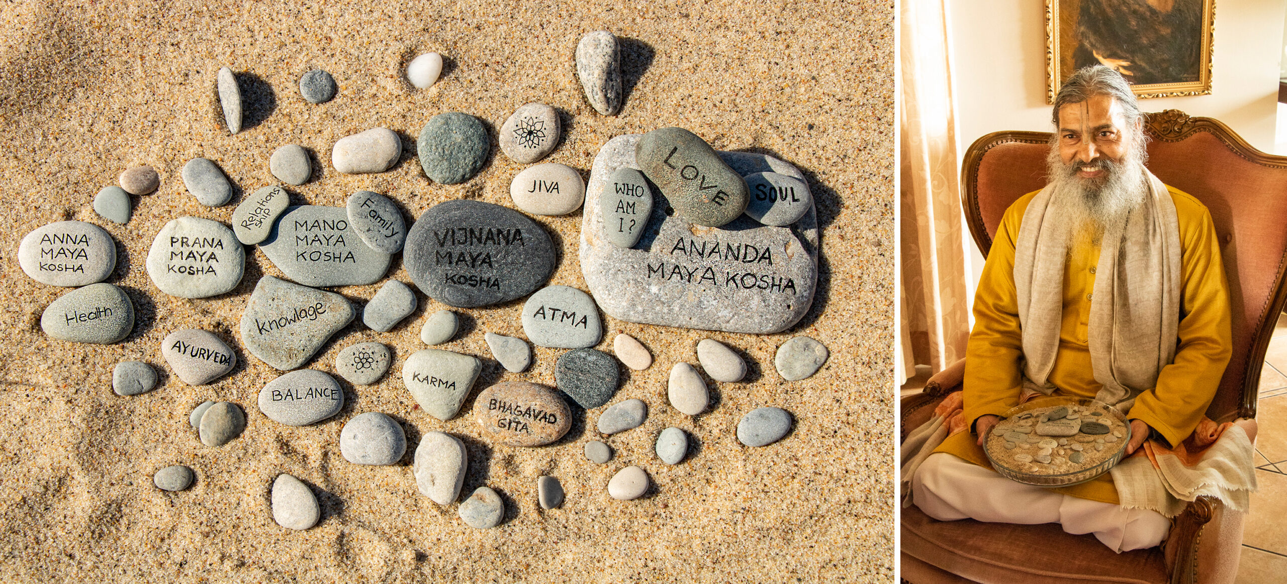 Kamienie i Dr Satanarayan Dasa – nauczyciel ajurwedy w Akademii ATMA