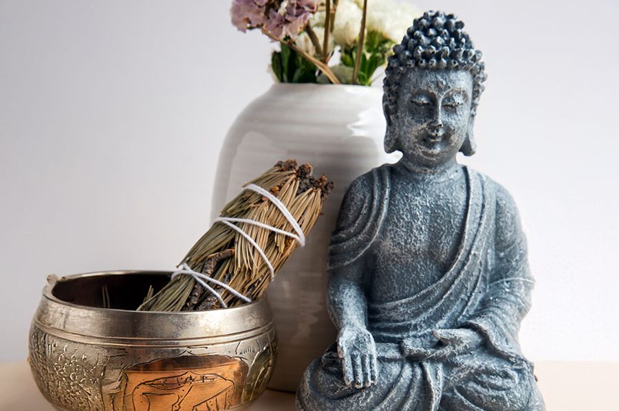 Figurka buddy i szławia